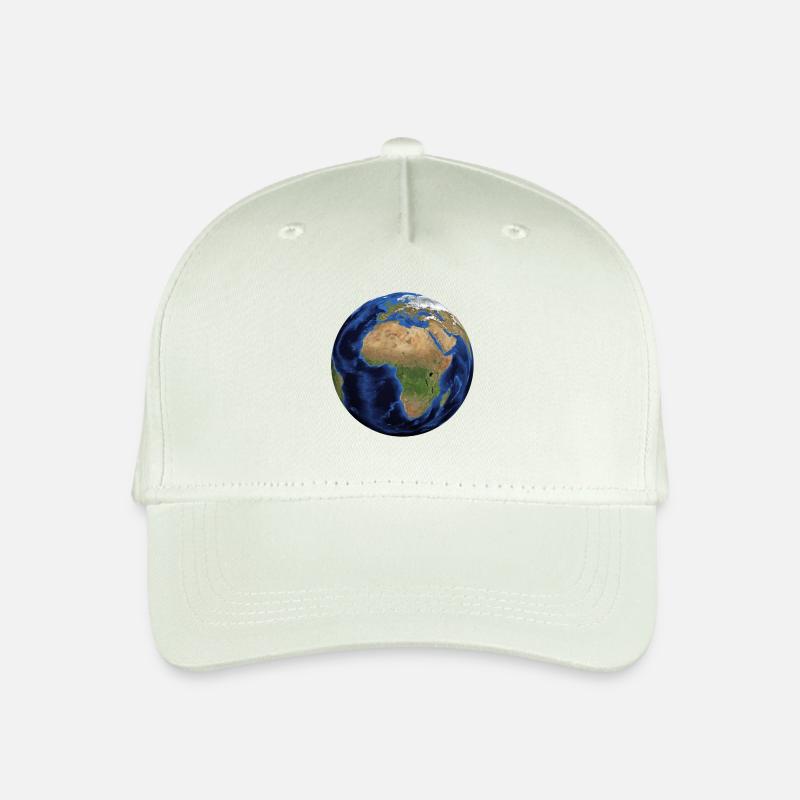 Weltkugel. Geschenkidee - Kinder Bio Basecap - Helles Mintgrün
