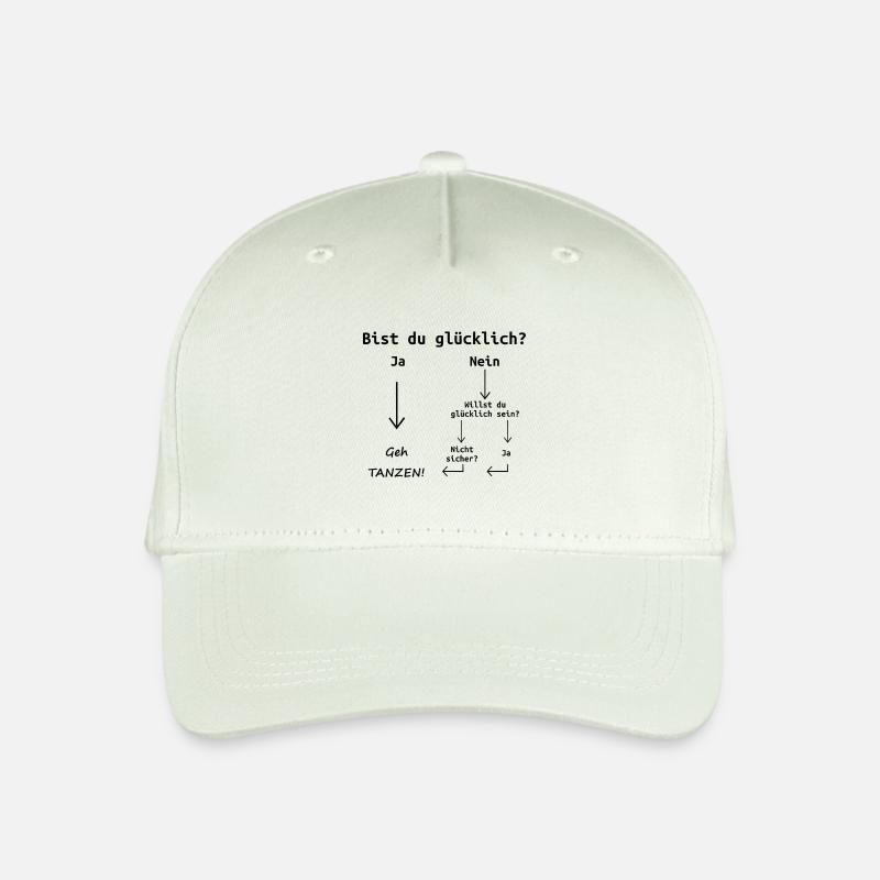 Glücklich Tanzen Dance Spruch Motto Geschenk - Kinder Bio Basecap - Helles Mintgrün