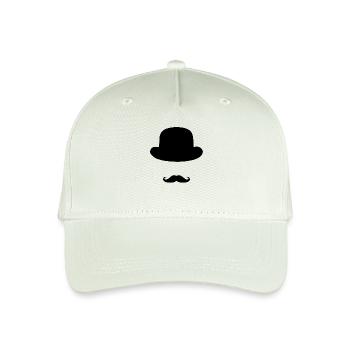 chapeau moustache - Casquette de baseball bio Enfant - vert menthe clair - Devant