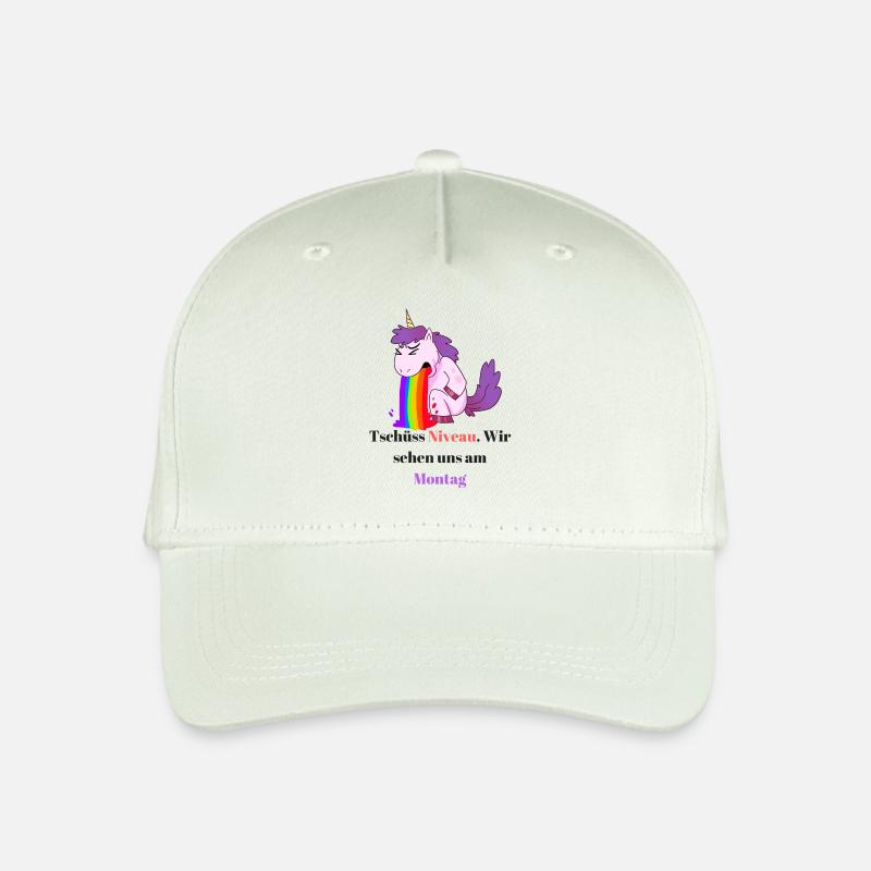 Einhorn Comic Sprüche Design - Kinder Bio Basecap - Helles Mintgrün