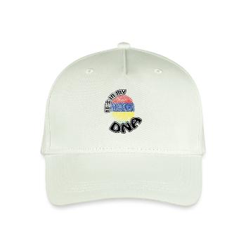 Cadeau Il est dans mon adn dns racines Ile Maurice - Casquette de baseball bio Enfant - vert menthe clair - Devant