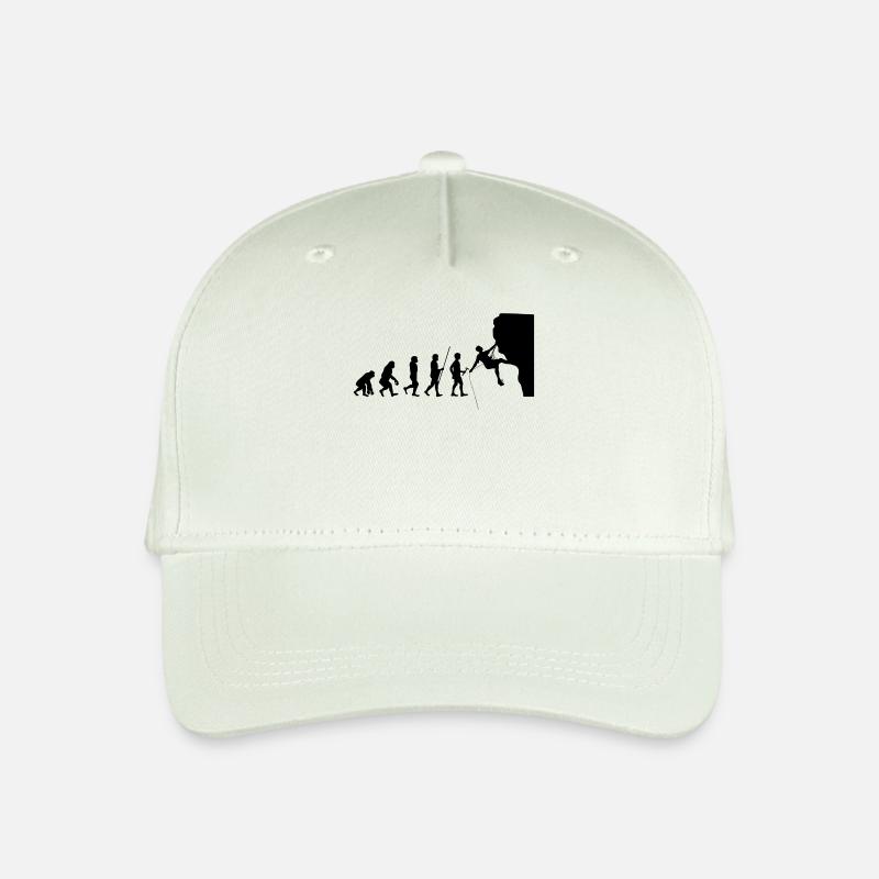 Evolution cadeau t-shirt Athlète Escalade - Casquette de baseball bio Enfant - vert menthe clair
