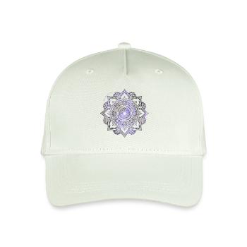 Mandala Universe - Organic Kids’ Baseball Cap - light mint green - Front