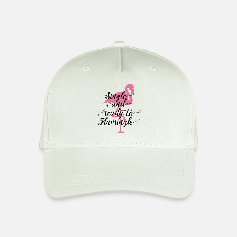 Flamingo Single Geschenk Spruch lustig pink Vogel - Kinder Bio Basecap - Helles Mintgrün