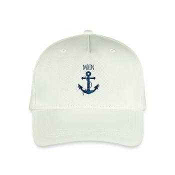 Anker Moin blau - Kinder Bio Basecap - Helles Mintgrün - Vorne