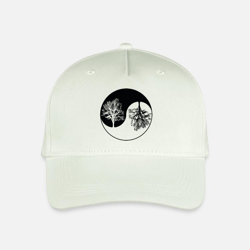Ying-Yang-Baum - Kinder Bio Basecap - Helles Mintgrün
