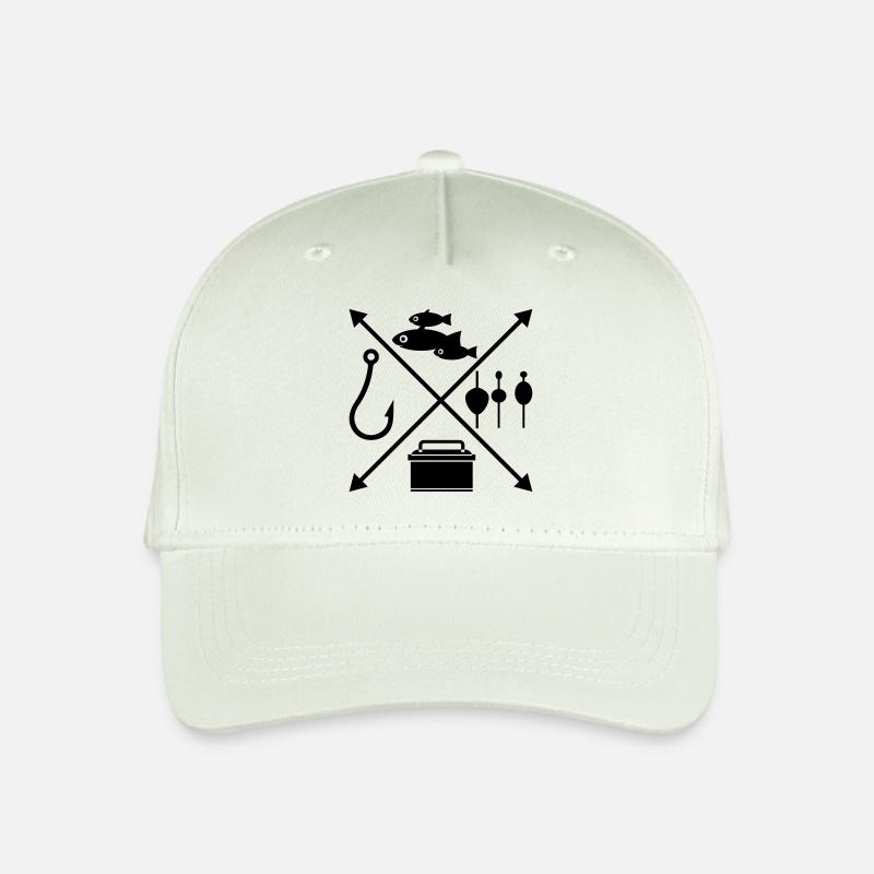 angeln - Kinder Bio Basecap - Helles Mintgrün