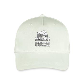 GAMER STERBEN NICHT SIE RESPAWNEN - Gaming - Kinder Bio Basecap - Helles Mintgrün - Vorne