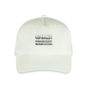 GAMER STERBEN NICHT SIE RESPAWNEN - Gaming - Kinder Bio Basecap - Helles Mintgrün - Vorne