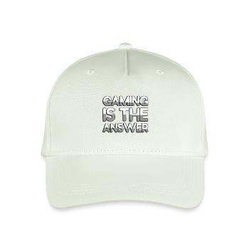 GAMING IS THE ANSWER - Gaming - Kinder Bio Basecap - Helles Mintgrün - Vorne