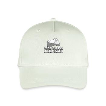 OHNE GAMING OHNE MICH + Controller - Gaming - Kinder Bio Basecap - Helles Mintgrün - Vorne
