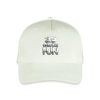 CAMPING FUN + Caravane - Camping - Casquette de baseball bio Enfant - vert menthe clair - Devant