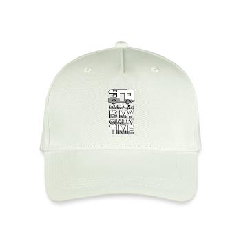 CAMPING IS MY QUALITY TIME + Wohnwagen - Camping - Kinder Bio Basecap - Helles Mintgrün - Vorne