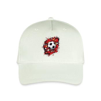 Soccer Ball - Organic Kids’ Baseball Cap - light mint green - Front