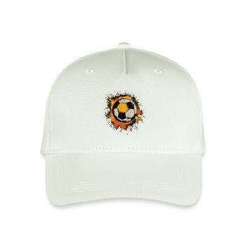 Soccer Ball - Organic Kids’ Baseball Cap - light mint green - Front