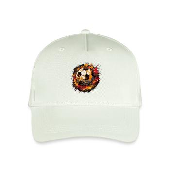 Soccer Ball - Organic Kids’ Baseball Cap - light mint green - Front