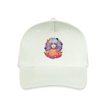 Anime Girl - Kinder Bio Basecap - Helles Mintgrün - Vorne