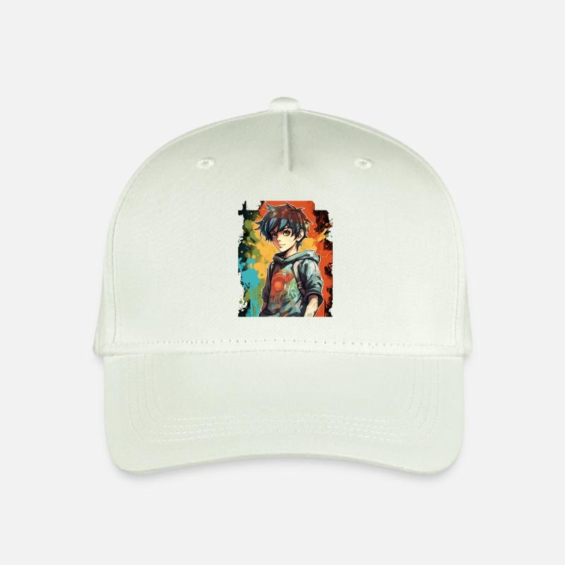 Anime Boy - Kinder Bio Basecap - Helles Mintgrün