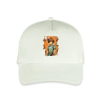 Anime Boy - Kinder Bio Basecap - Helles Mintgrün - Vorne