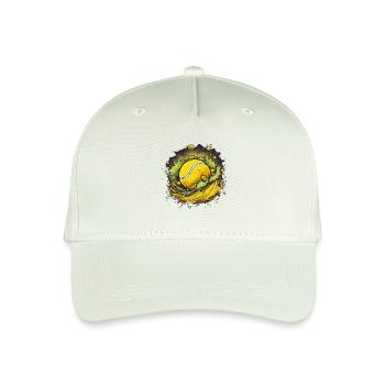 Tennis ball - Organic Kids’ Baseball Cap - light mint green - Front