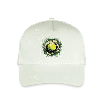 Tennis ball - Organic Kids’ Baseball Cap - light mint green - Front