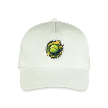 Tennis ball - Organic Kids’ Baseball Cap - light mint green - Front