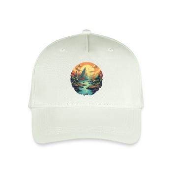 Landscape - Organic Kids’ Baseball Cap - light mint green - Front