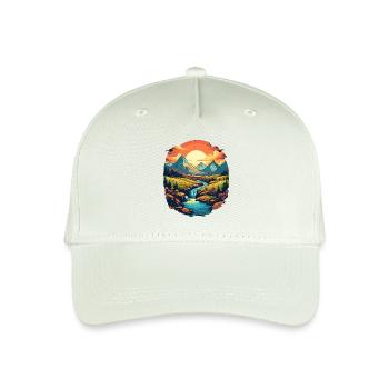 Landschaft - Kinder Bio Basecap - Helles Mintgrün - Vorne