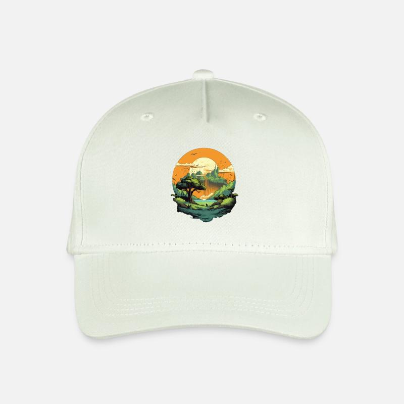 Paysage - Casquette de baseball bio Enfant - vert menthe clair