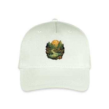 Landscape - Organic Kids’ Baseball Cap - light mint green - Front