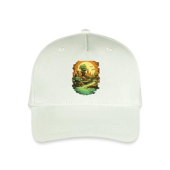 Landscape - Organic Kids’ Baseball Cap - light mint green - Front