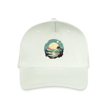 Plage - Casquette de baseball bio Enfant - vert menthe clair - Devant