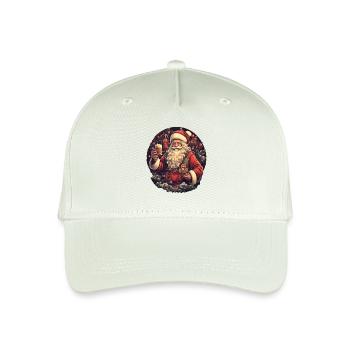 Weihnachtsmann - Kinder Bio Basecap - Helles Mintgrün - Vorne