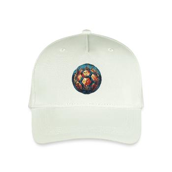 Soccer Ball - Organic Kids’ Baseball Cap - light mint green - Front