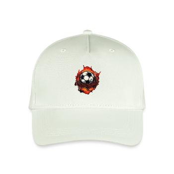 Soccer Ball - Organic Kids’ Baseball Cap - light mint green - Front