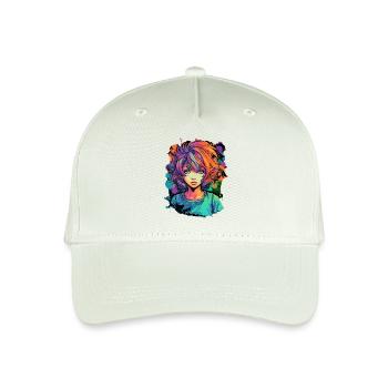 Anime Girl - Kinder Bio Basecap - Helles Mintgrün - Vorne