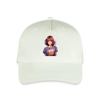 Anime Girl - Kinder Bio Basecap - Helles Mintgrün - Vorne