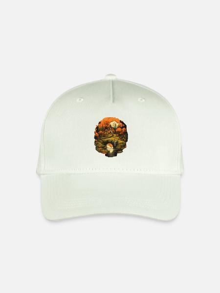 Autumnal landscape - Organic Kids’ Baseball Cap - light mint green