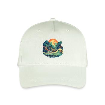 Plage - Casquette de baseball bio Enfant - vert menthe clair - Devant