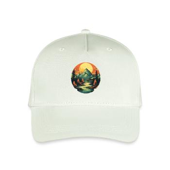 Landscape - Organic Kids’ Baseball Cap - light mint green - Front