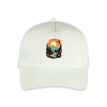Landscape - Organic Kids’ Baseball Cap - light mint green - Front