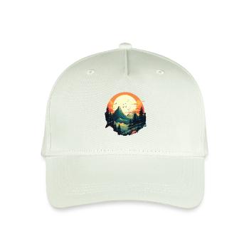 Landscape - Organic Kids’ Baseball Cap - light mint green - Front