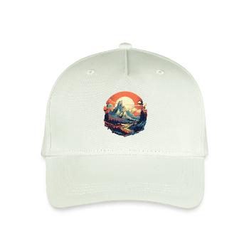 Landscape - Organic Kids’ Baseball Cap - light mint green - Front