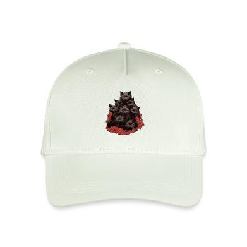 Black cats - Organic Kids’ Baseball Cap - light mint green - Front