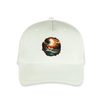 Tropical - Organic Kids’ Baseball Cap - light mint green - Front