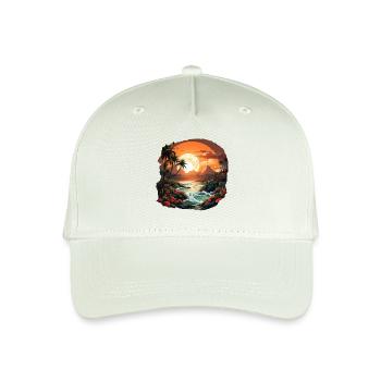 Tropical - Organic Kids’ Baseball Cap - light mint green - Front