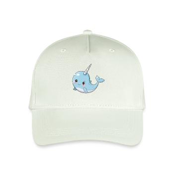 Narval baleine mer animal de mer motif fantastique - Casquette de baseball bio Enfant - vert menthe clair - Devant