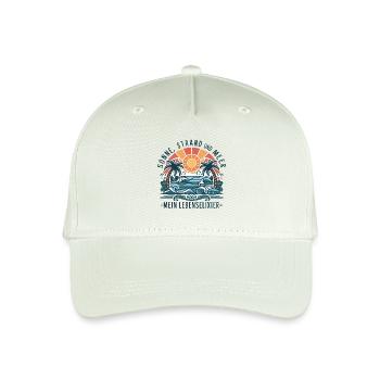 Sun, beach and sea - my elixir of life - Organic Kids’ Baseball Cap - light mint green - Front
