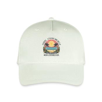 Sun, beach and sea - my elixir of life - Organic Kids’ Baseball Cap - light mint green - Front