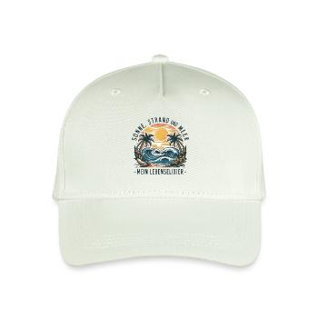 Sun, beach and sea - my elixir of life - Organic Kids’ Baseball Cap - light mint green - Front